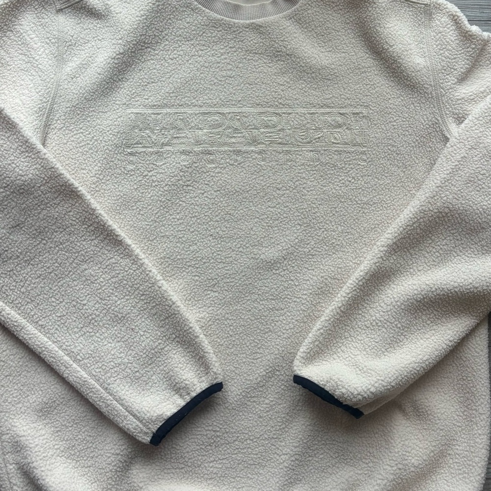 Napapijri Men's Off-White Crewneck Sweater